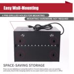 12 Bay Charging Cabinet for Laptop,Chromebook, Locking Charging Station-BLACK - Image 2
