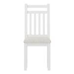 Vintage 40'' Home Executive Desk and Upholstered Chair Set with Bookshelf, Computer Desk with Four Drawers, Storage Shelf, and Chair, Ideal for Office or Study in Bedroom or Living Room,White - Image 2