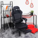 Vanbow.Seat Height Adjustable Swivel Racing Office Computer Ergonomic Video Game Chair