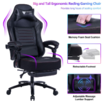 Vanbow.Seat Height Adjustable Swivel Racing Office Computer Ergonomic Video Game Chair - Image 2