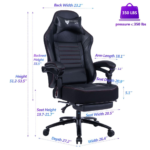 Vanbow.Seat Height Adjustable Swivel Racing Office Computer Ergonomic Video Game Chair - Image 6