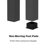 Adam Sturdy Twin over Full Bunk Bed Metal Black for Kids and Adult, Low Profile Twin over Full Bunk Bed with Ladder and Guardrails, Easy Climbing, Beds for Bedroom, Same as original B083124171 - Image 8