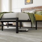 Full Size Platform Bed Frame with Rustic Vintage Wood Headboard, Strong Metal Slats Support Mattress Foundation, No Box Spring Needed Rustic Brown - Image 9