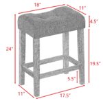 Bar Table Set with Power Outlet, Bar Table and Chairs Set, 4 Piece Dining Table Set, Industrial Breakfast Table Set, for Living Room, Dining Room, Game Room - Image 9