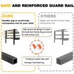 Adam Sturdy Twin over Full Bunk Bed Metal Black for Kids and Adult, Low Profile Twin over Full Bunk Bed with Ladder and Guardrails, Easy Climbing, Beds for Bedroom, Same as original B083124171 - Image 9