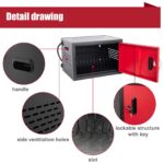 12 Bay Charging Cabinet for Laptop,Chromebook, Locking Charging Station-BLACK - Image 5