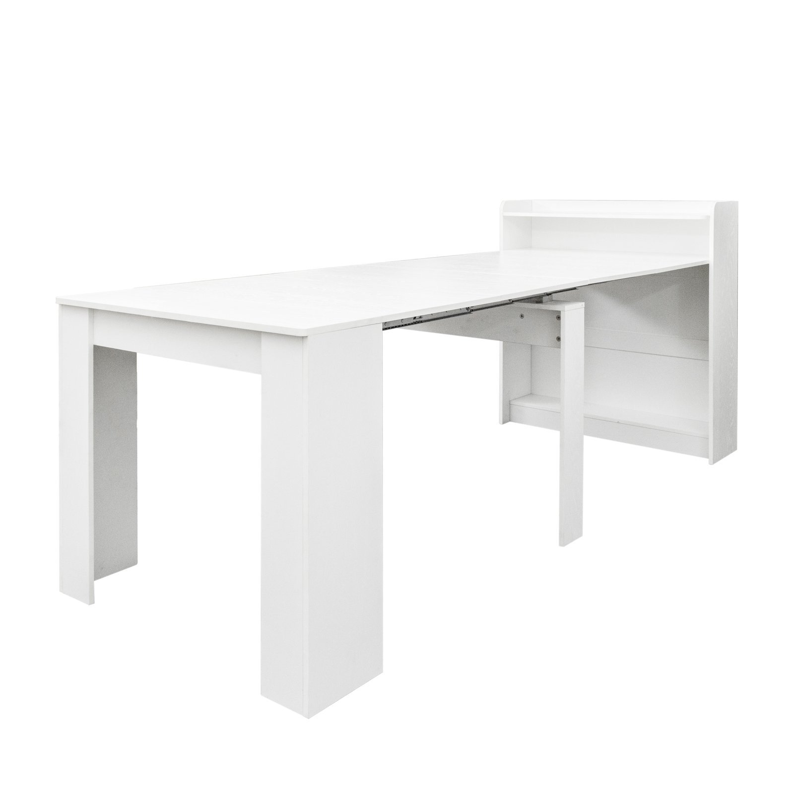 7cd9628cf783be7b16557d7e56da2e69.jpg Modern Extendable Dining Table with Storage - Image 1