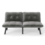 Grey Convertible Folding Modern sofa Bed - Image 6