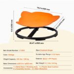 VEVOR Elephant Kids Swivel Chair, 220 LBS Capacity, 360° Spinning Chair, Autistic Kids Sensory Toy Chair with Non-Slip Metal Base, Toddler Sit and Spin Chair for Coordination Balance Focus Orange - Image 2