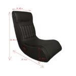 Foldable Gaming Chair With Onboard Speakers, LED Strip Lighting, Bluetooth Music Speakers, Vibration Massage, USB Charging Port - Image 2