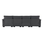 109.8*55.9" Modern U-shaped Sectional Sofa with Waist Pillows,6-seat Upholstered Symmetrical Sofa Furniture,Sleeper Sofa Couch with Chaise Lounge for Living Room,Apartment,4 Color - Image 14