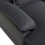 109.8*55.9" Modern U-shaped Sectional Sofa with Waist Pillows,6-seat Upholstered Symmetrical Sofa Furniture,Sleeper Sofa Couch with Chaise Lounge for Living Room,Apartment,4 Color - Image 17