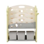 Kids Bookshelf Toy Storage Organizer with 17 Bins and 5 Bookshelves, Multi-functional Nursery Organizer Kids Furniture Set Toy Storage Cabinet Unit with HDPE Shelf and Bins - Image 20