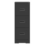 3 Drawer Metal Vertical File Cabinet with Lock and Card Slot Office Home Vertical File Cabinet for A4 Legal/Letter Size Narrow File Cabinet Locked,Assembly Required (Black) - Image 13