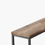 Long Dining Table Set with 3 Stools, Easy Assembly, Natural (Same SKU:W75753848) - Image 6