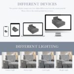 42" Oversized Chaise Lounge Indoor,Faux Rabbit Fur Sofa Bed with Storage Ottoman and Armrests,Cup Holders,Upholstered Sleeper Chair,Reading Couch with Deep Seat for Living Room - Image 14