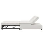 4-in-1 Sofa Bed, Chair Bed, Multi-Function Folding Ottoman Bed with Storage Pocket and USB Port for Small Room Apartment,Living Room,Bedroom,Hallway,White - Image 12