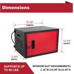 12 Bay Charging Cabinet for Laptop,Chromebook, Locking Charging Station-BLACK - Image 7