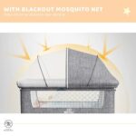 Baby Bassinet, Bedside Sleeper,Foldable Baby Bed to Bed, Adjustable Portable Bed for Infant/Baby/Newborn,with Mosquito Nets, Large Storage Bag, Comfortable Mattresses, Lockable Wheels - Image 8